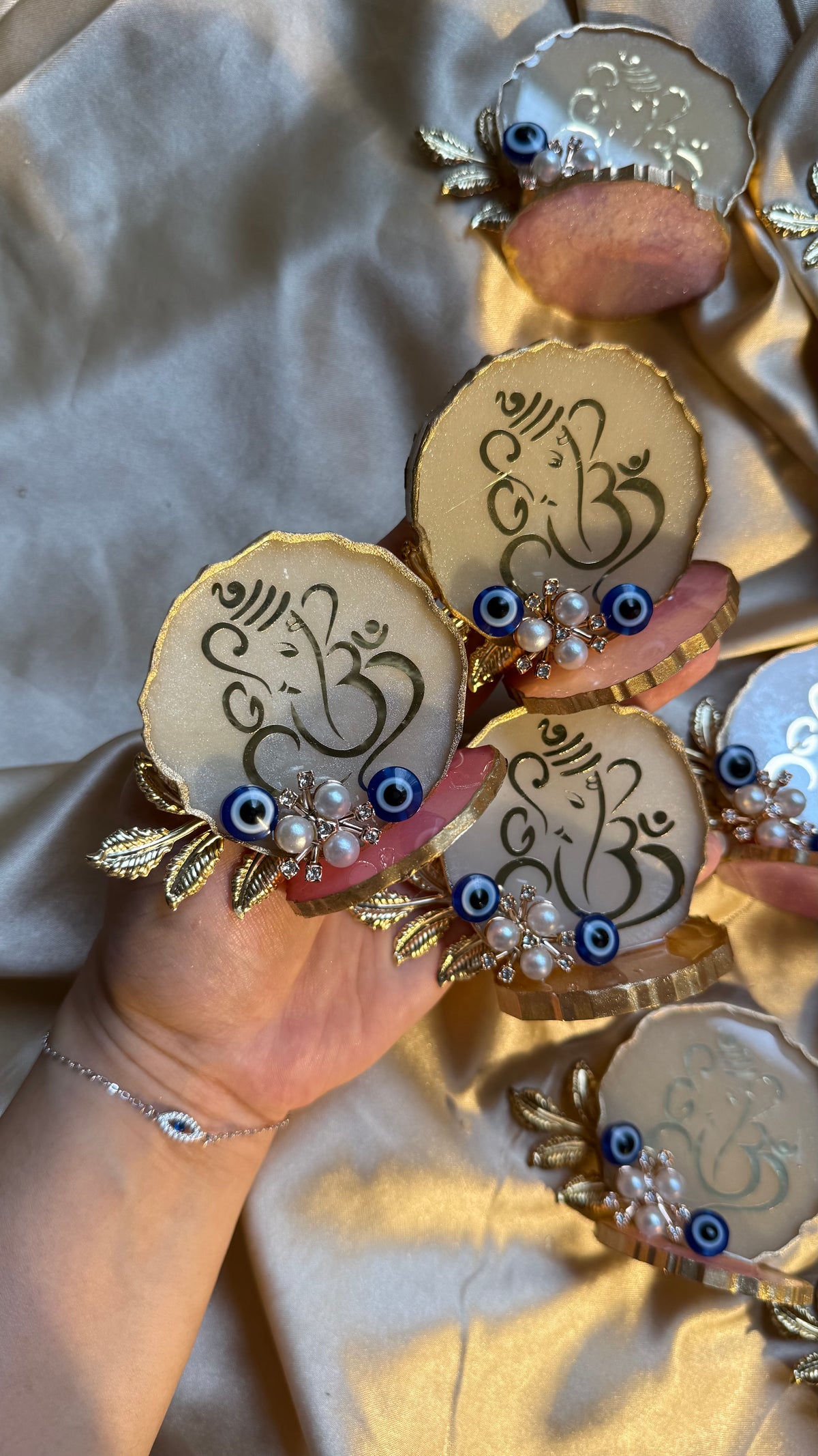 3 inches evil eye ganpati
