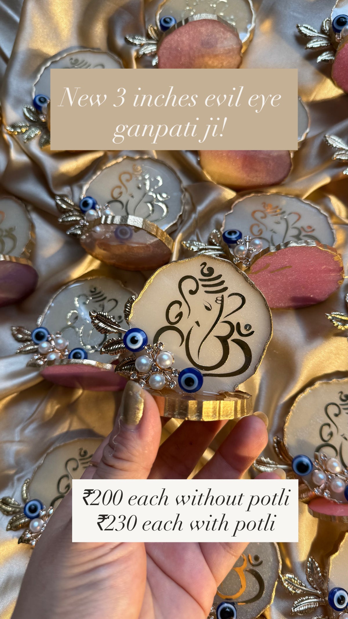 3 inches evil eye ganpati