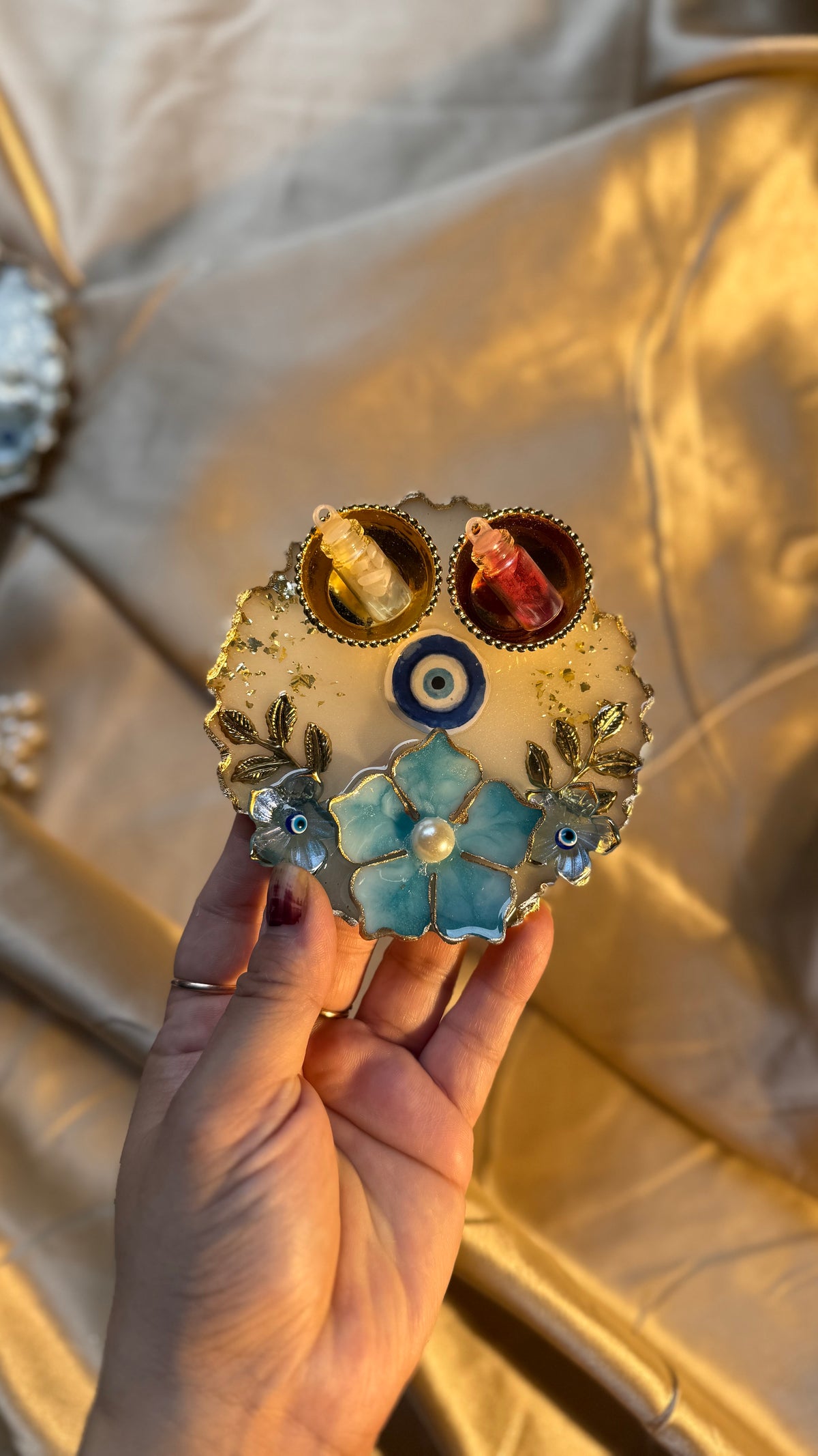 Evil eye plate in 4 inches