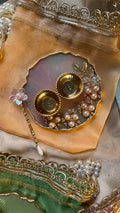 Mini thali+teeka applicator set in a potli