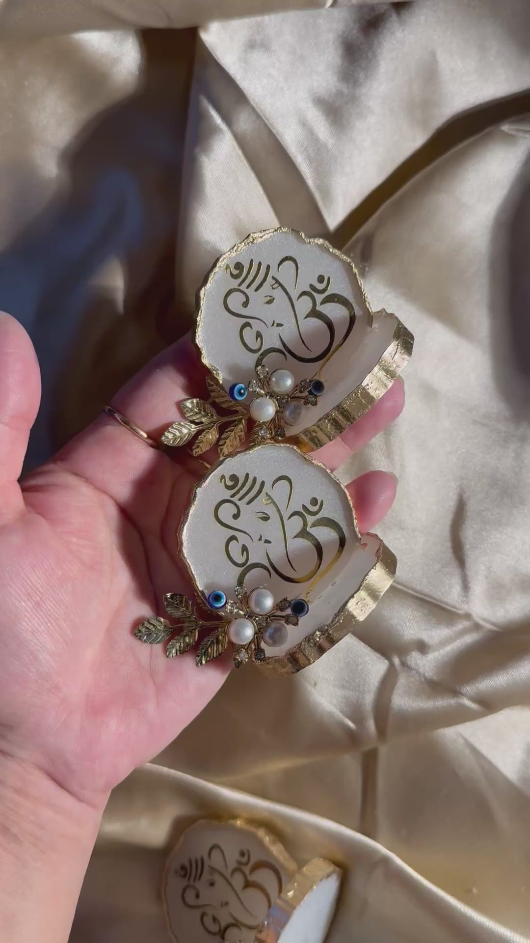 Evil eye ivory ganpati